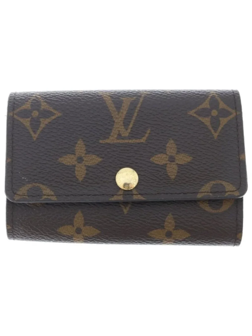 Louis Vuitton Monogram All Over Pattern Multicles 6 Row Key Case Brown